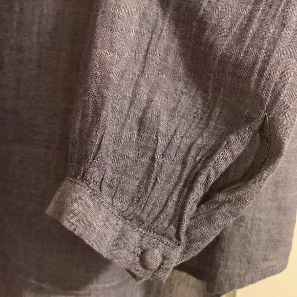 J. Crew Cotton Tunic, Soutache Trim, Button cuffs, XS on Tag - Fits like M, Boho - Picture 7 of 10